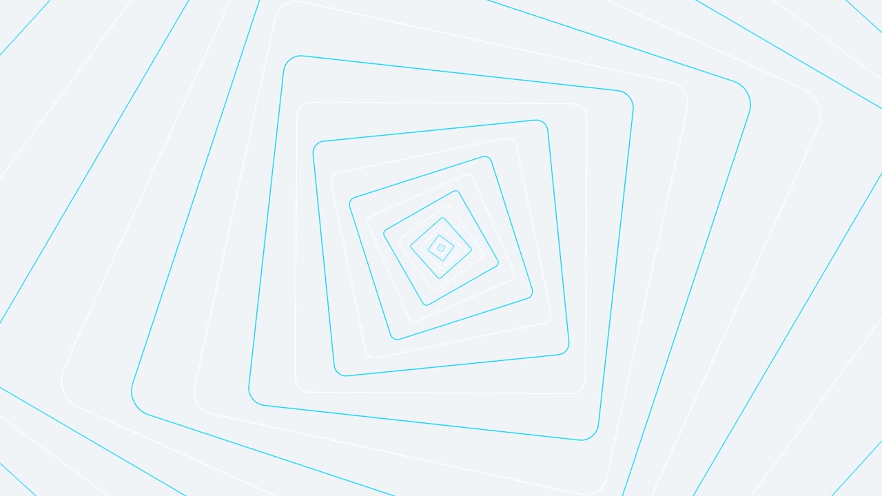 Abstract Motion Background with Rotating Concentric Squares