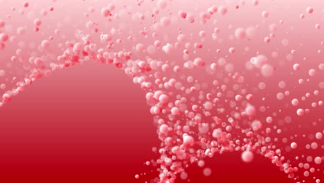 abstract background of small balls. 3d animation