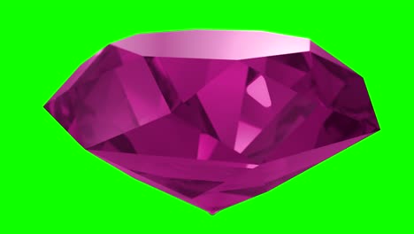 el rubí rosa diamante piedra preciosa piedra preciosa girando la boda de fondo bucle 4k