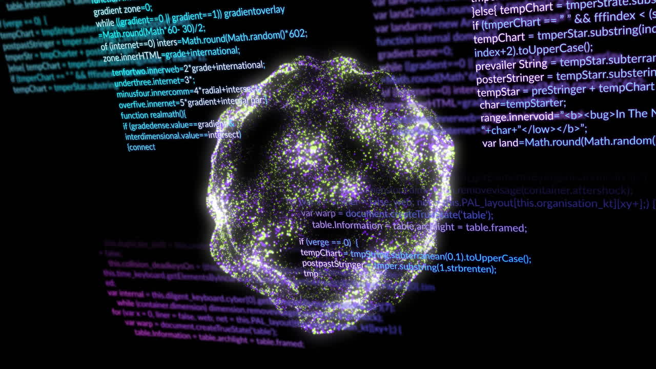 animación del procesamiento de datos financieros en el mundo de las conexiones