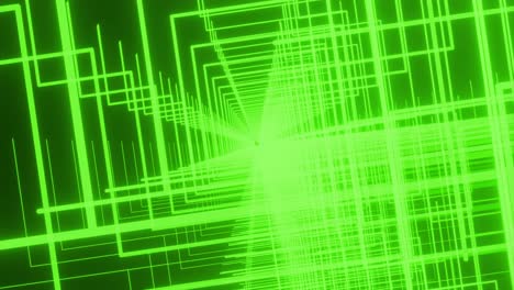 líneas verdes abstractas fondo del túnel