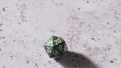 rolling a 20 on a twenty-sided die in a roleplaying game