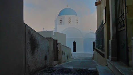 time lapse of greek village street