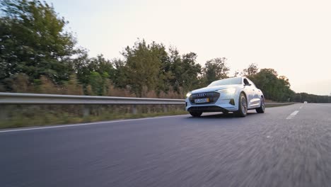 audi e-tron sportback concept four wheel drive electric suv. presentation of a new car model