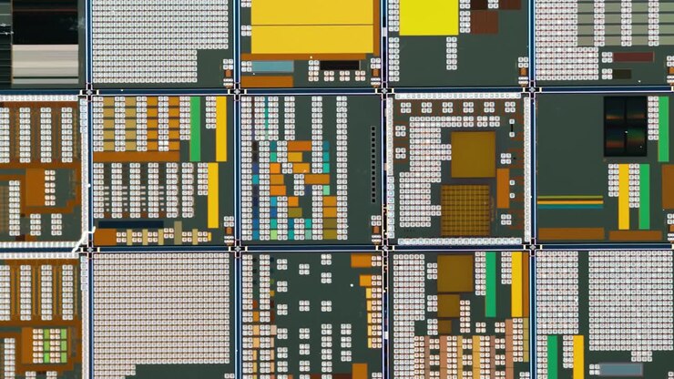 Silicon semiconductor wafer close-up. In electronics, a wafer also called a slice or substrate is a thin slice of semiconductor, a crystalline silicon, used for the fabrication of integrated circuits