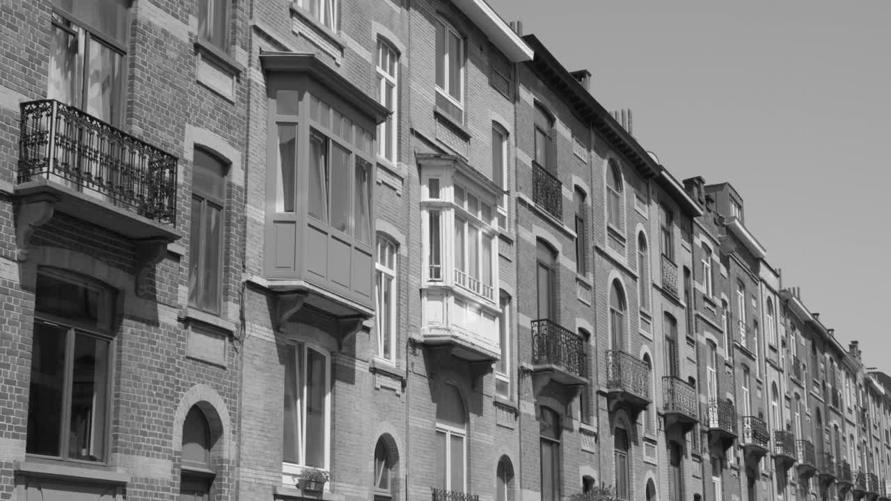 снимок исторического архитектурного стиля в городе брюссель, бельгия_4k