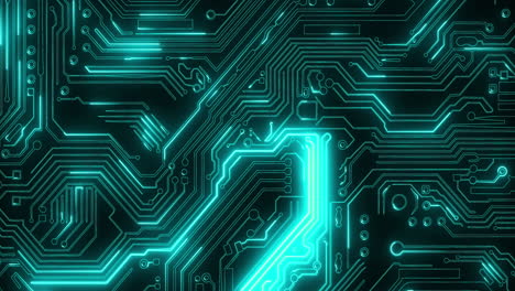 Abstract Electronic Circuit Board