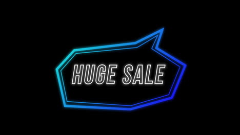 huge sale advertisement in retro eighties concept