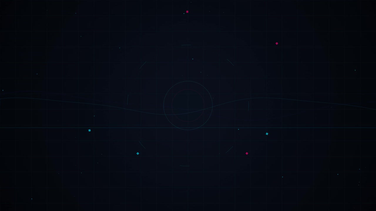 Abstract Digital Interface with Pulsing Circular Waveform