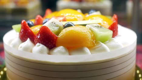 Strawberry-tart-cake-close-up-,