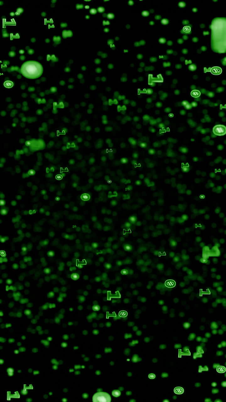 Matrix-style Digital Binary Code