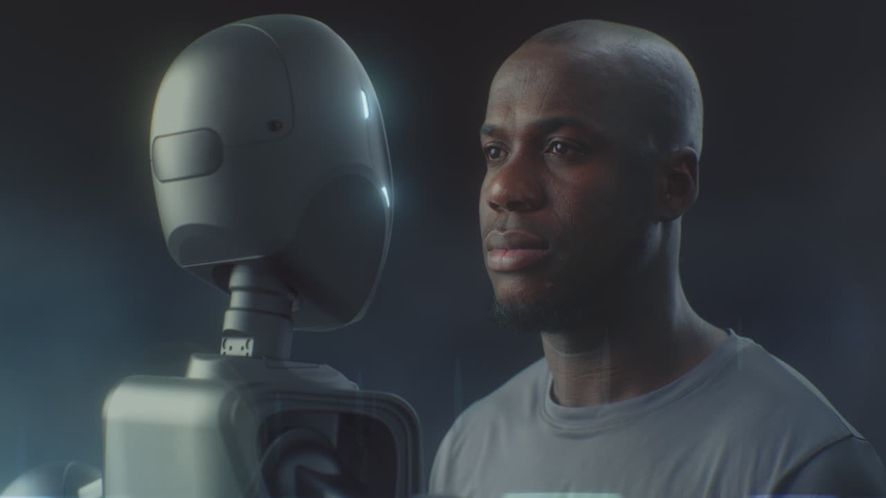 Man and Robot Together