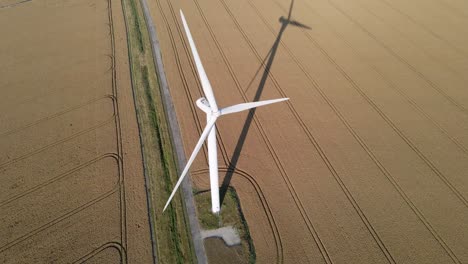 Sustainable-and-Renewable-Electricity-Energy-from-Wind-Turbine,-Aerial