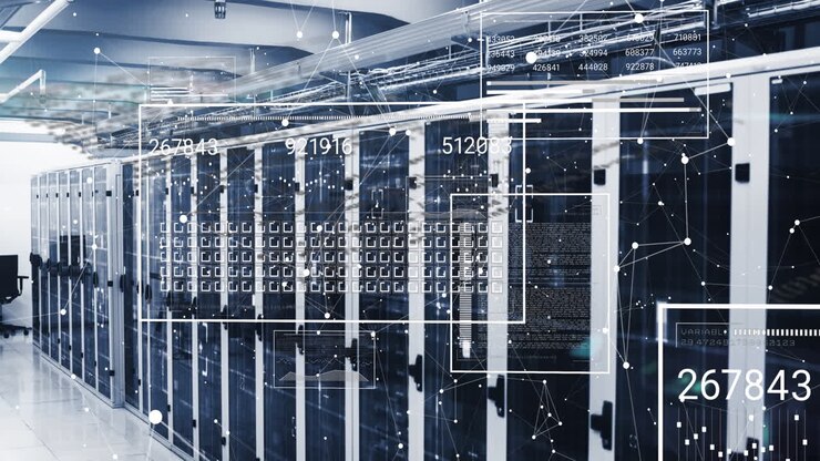 Animation of data processing over computer servers