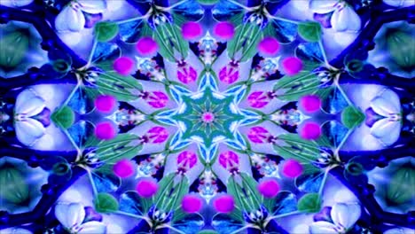 el fondo de movimiento del caleidoscopio abstracto, el fondo en bucle.