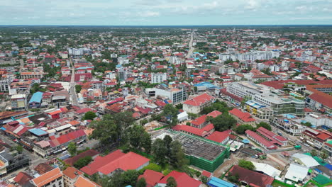 cambodia siem reap township fly over