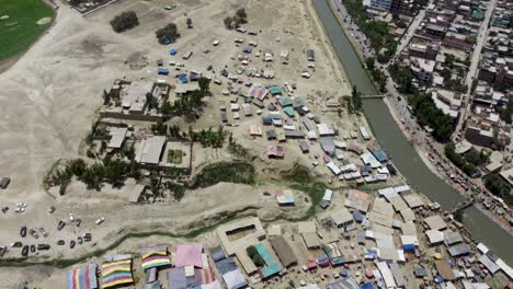una vista aérea de las telas de patchwork