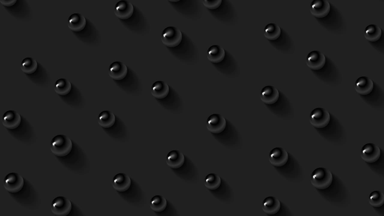 Abstract minimal tech motion background with glossy 3d balls