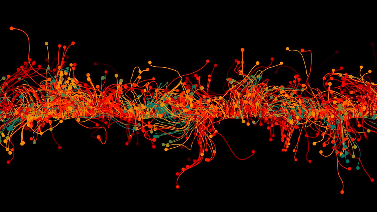 абстрактные частицы с следами.