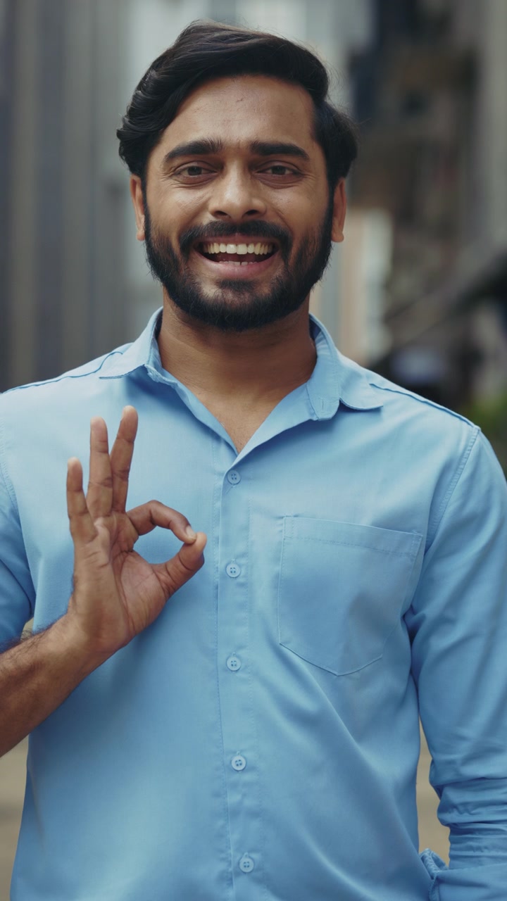 Man giving ok sign