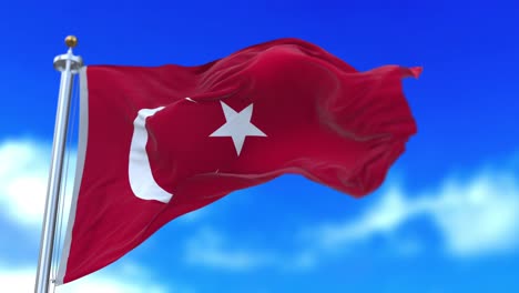 looping turkish flag.