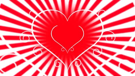 la animación del corazón del amor