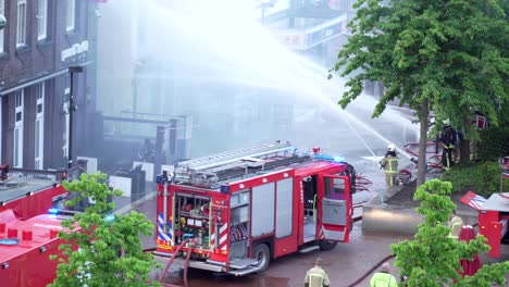 firefighters at a city fire