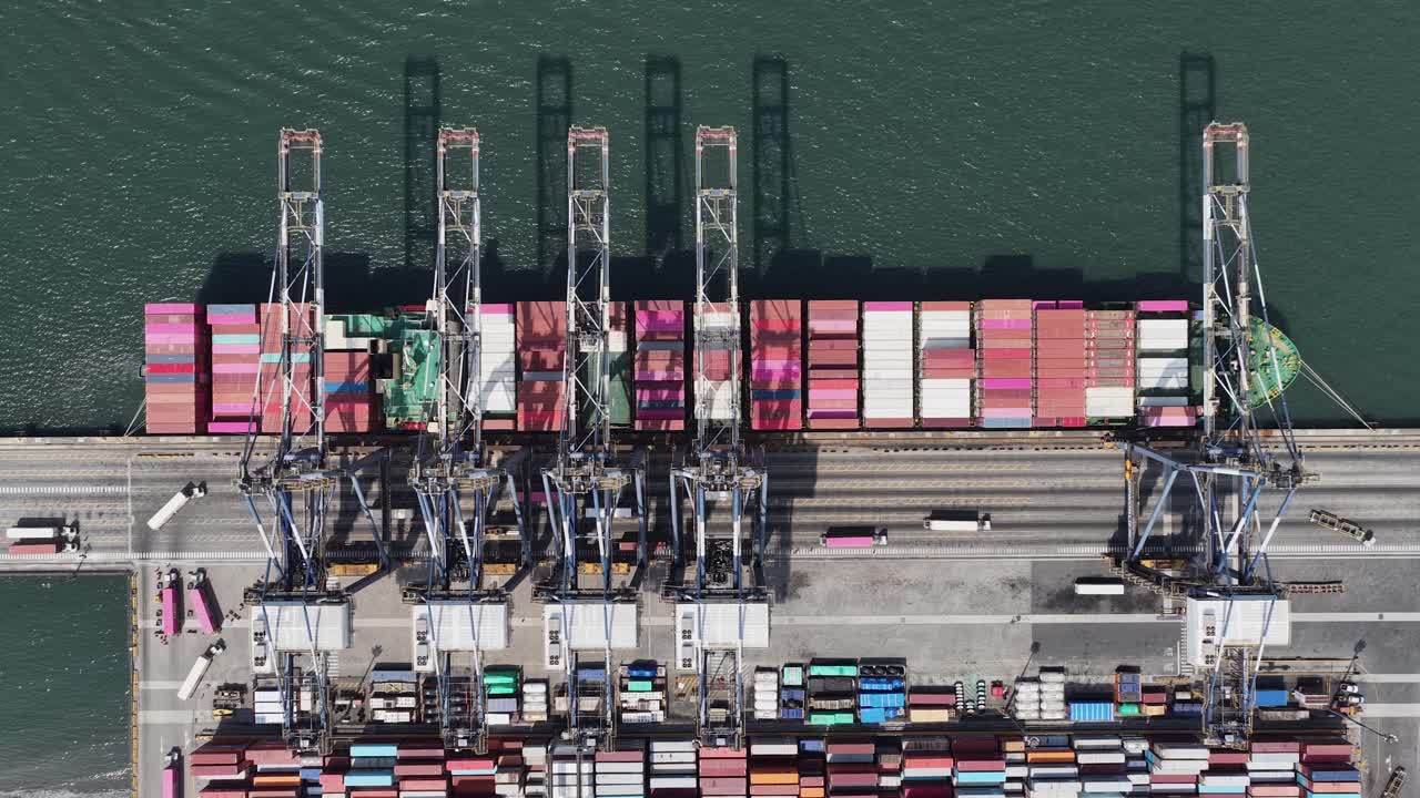 Freight Ship At Santos In Sao Paulo Brazil. Port Of Santos Scenery. Cargo Ship. Maritime Transportation. Freight Ship At Santos. Freight Ship Sailing