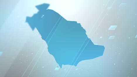 사우디 아라비아 지도 배경