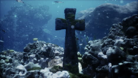 ancient underwater cross