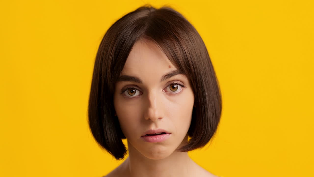 Woman with a Disappointed Expression