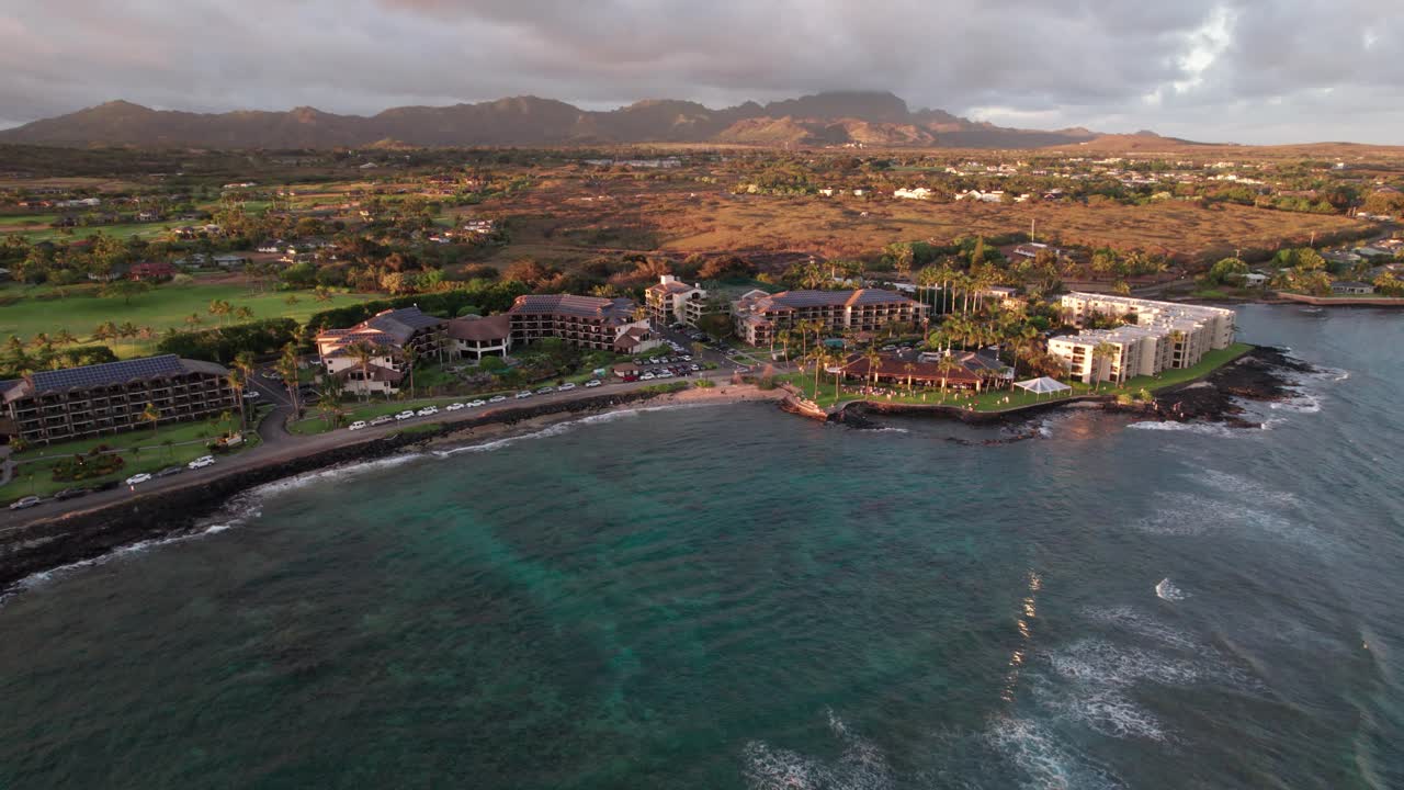 카우아이 하와이 라와이 해변 드론 영상