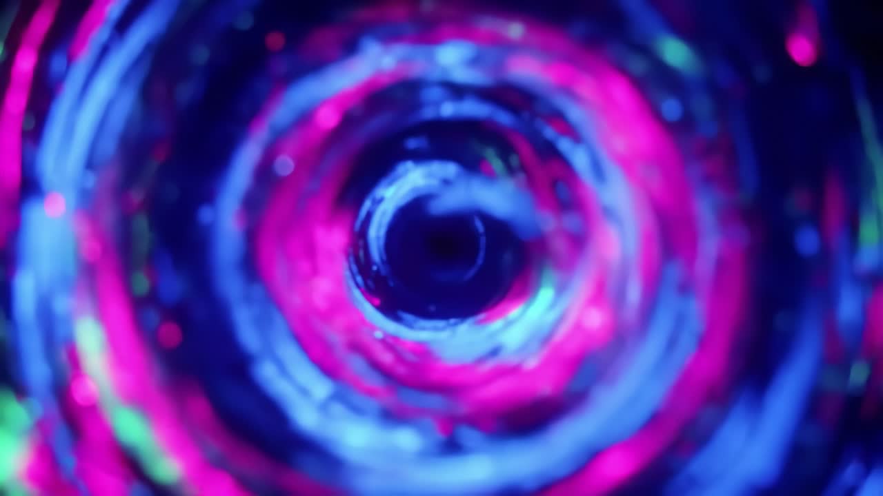 espiral de neón abstracto