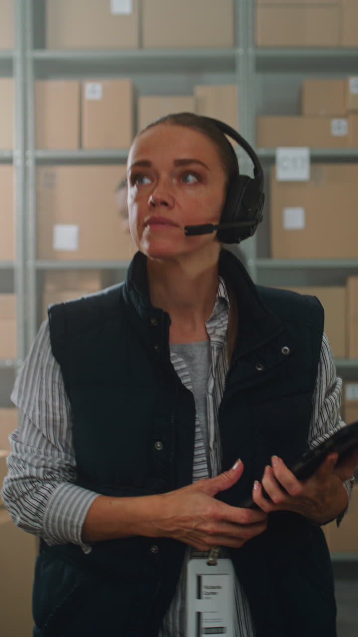 trabajador de almacén que maneja paquetes