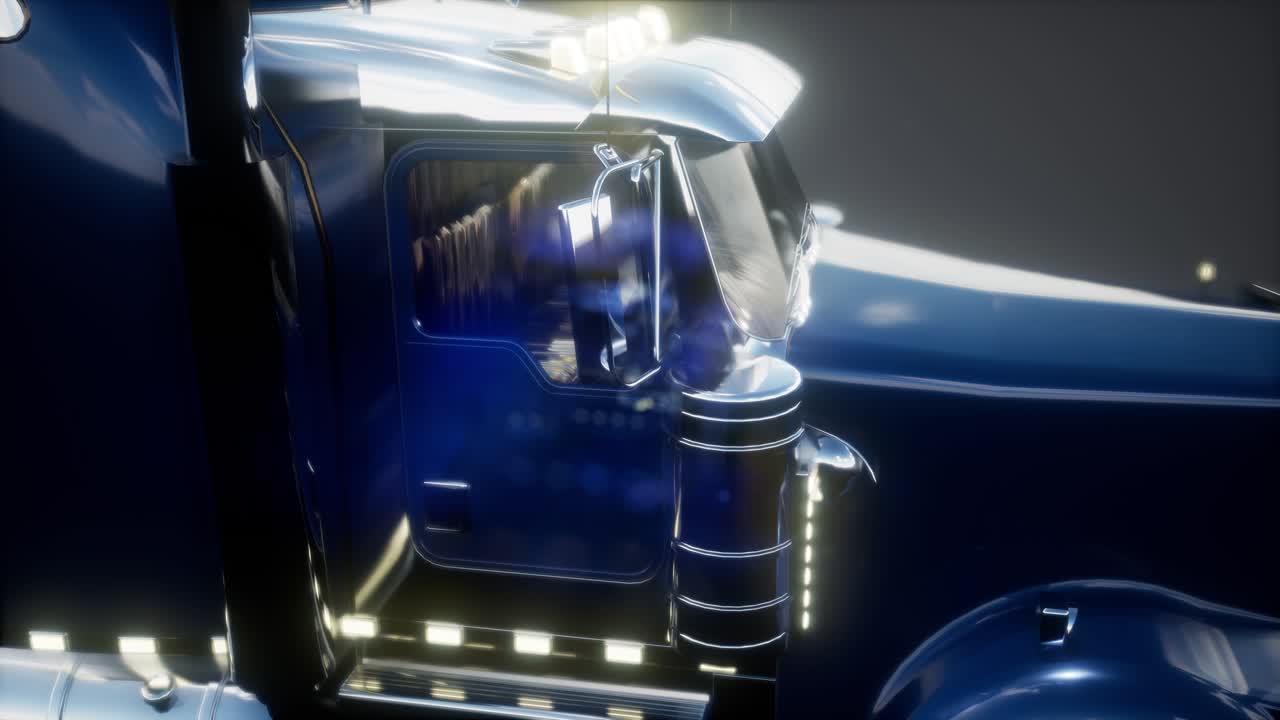 밝은 미국 트럭 트랙