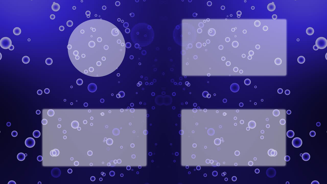 분류 거품 입자 끝 카드 모션 그래픽