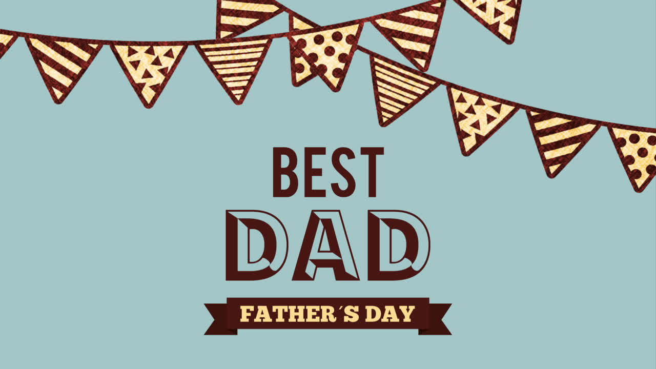 happy fathers day design, Video Animation