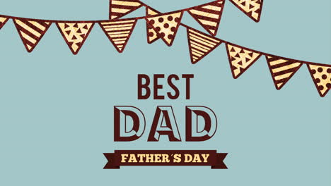 happy fathers day design, video animation