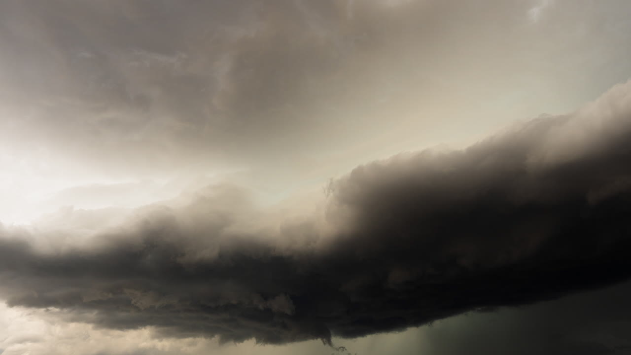 Fast Paced 4K Timelapse of Dark Clouds Moving Through the Sky