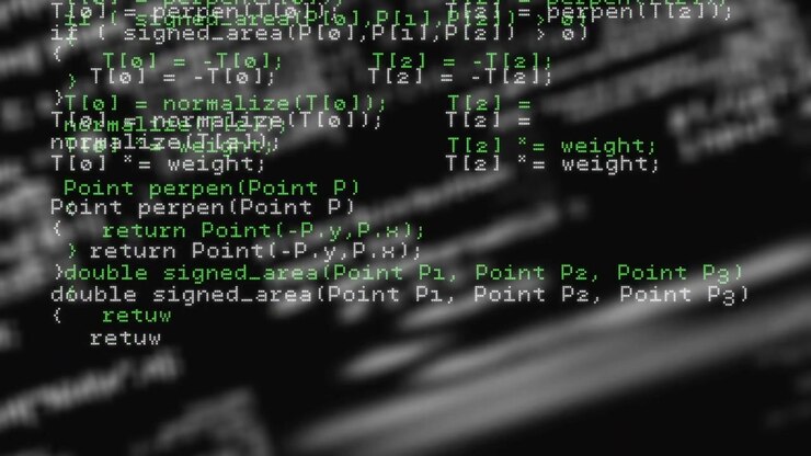 Digitale animatie van meerdere schermen met gegevensverwerking tegen een zwarte achtergrond