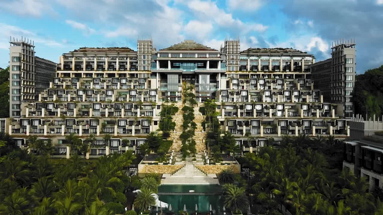 발리의 아름다운 누사두아 비치 드론 영상