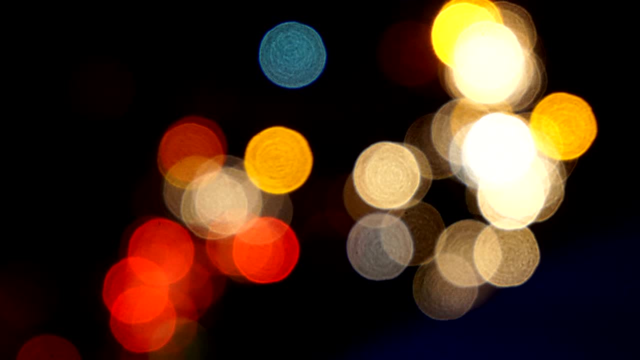 City Night Traffic Bokeh