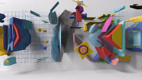 dynamic abstract geometric compositions