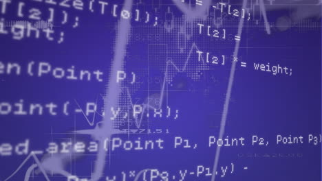 data processing with graph in the background