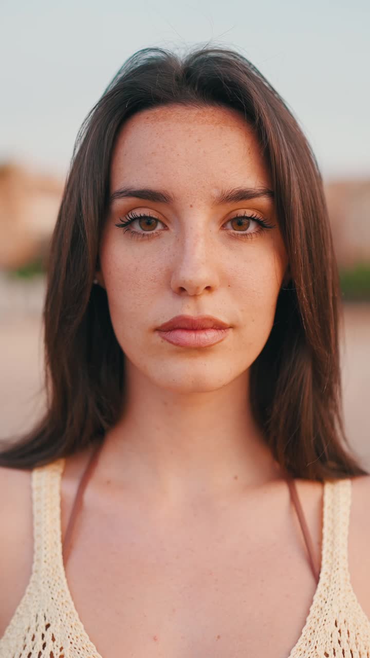 retrato de una mujer sonriente