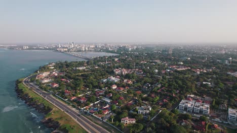 Cityscape-of-Masaki,-an-administrative-ward-in-Kinondoni-District-of-the-Dar-es-Salaam-Region-in-Tanzania