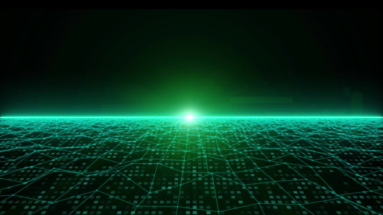 4K Animation Abstract Wireframe Landscape Fly Through The Moutain Idea Graphic Motion.