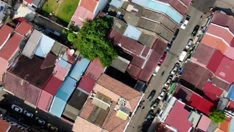 Historische-Stadt-Penang-–-George-Town-–-Drohnenaufnahmen-Aus-Der-Luft