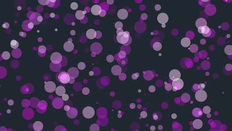 Patrón-De-Círculos-Púrpura-Abstracto-Sobre-Fondo-Negro