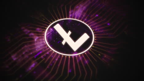 futuristic digital background highlighting advanced cryptocurrency and encryption technology, featuring blockchain networks and secure cryptographic systems : litecoin, ltc